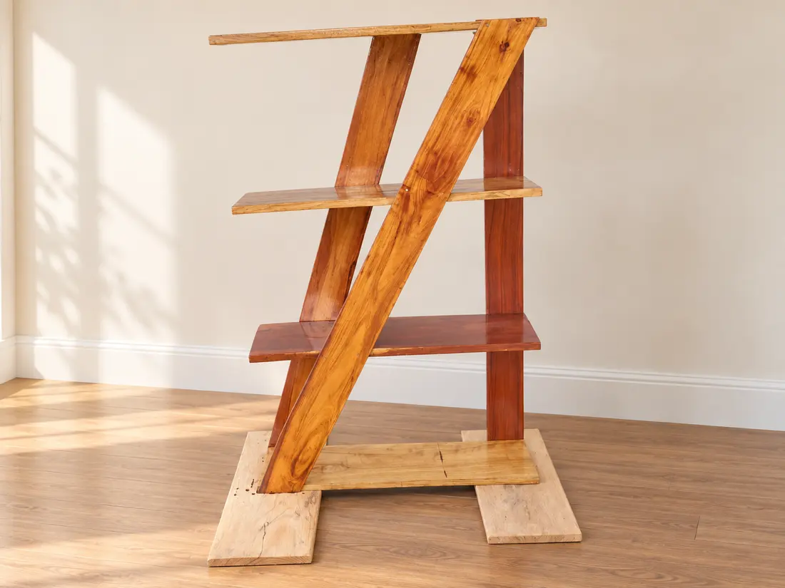 Estante de madera tipo escalera — imagen 2
