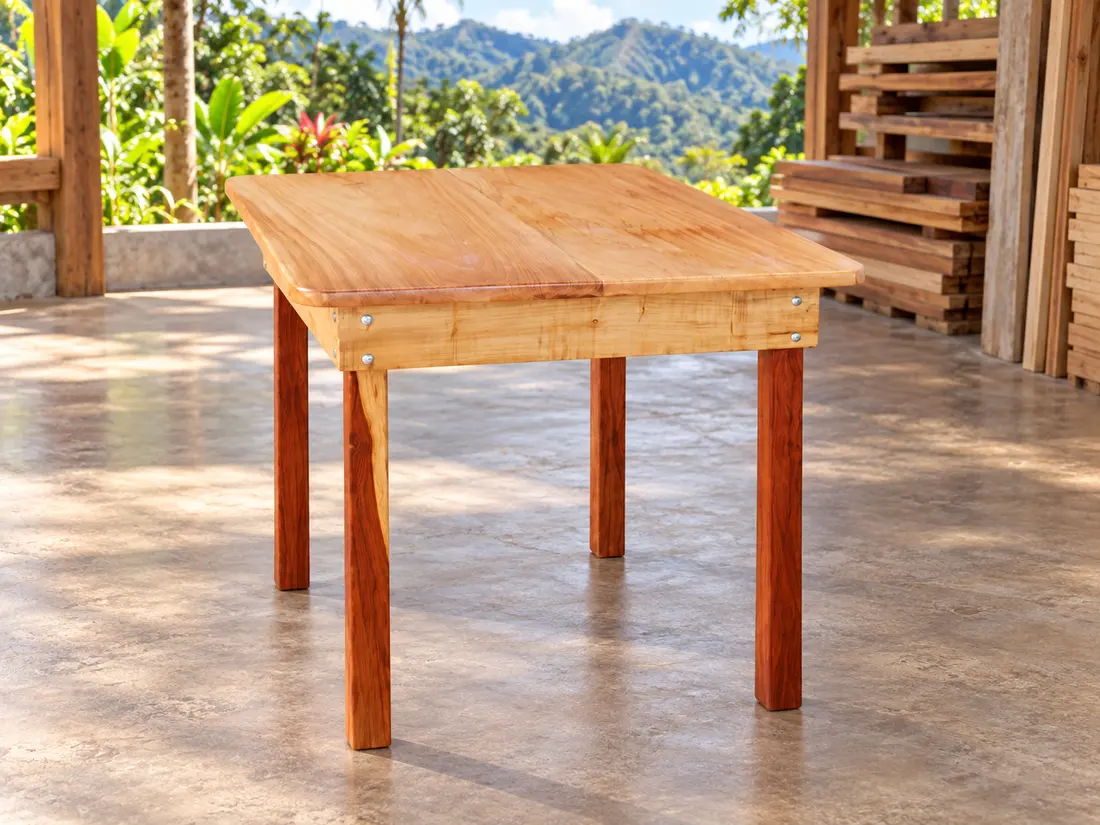 Mesa auxiliar de madera