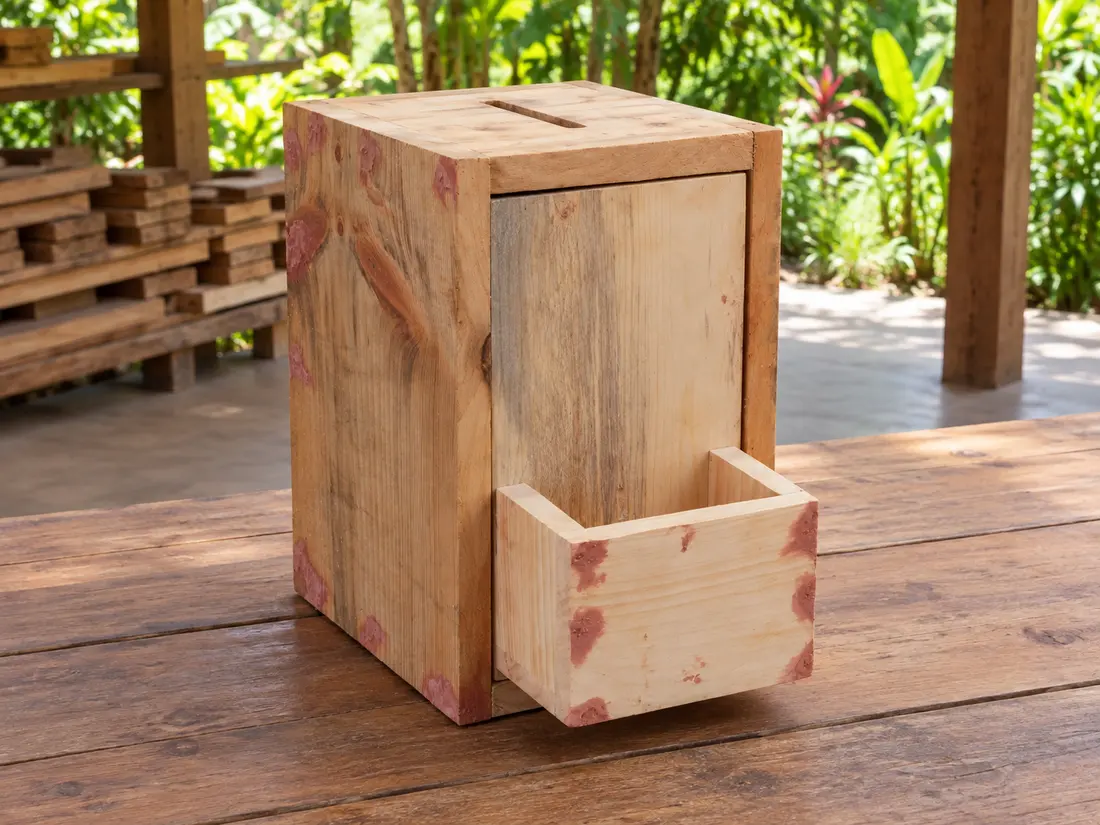 Mueble de madera tipo caja — imagen 3
